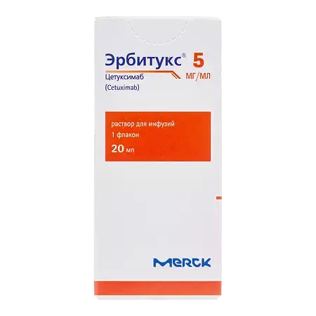 Эрбитукс р-р д/инф 5мг/мл 20мл №1