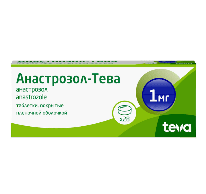 Анастрозол-Тева,тбл п/п/о 1мг №28